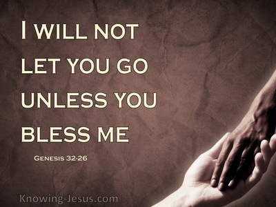 Genesis 32:26 I Will Not Let You Go (beige)